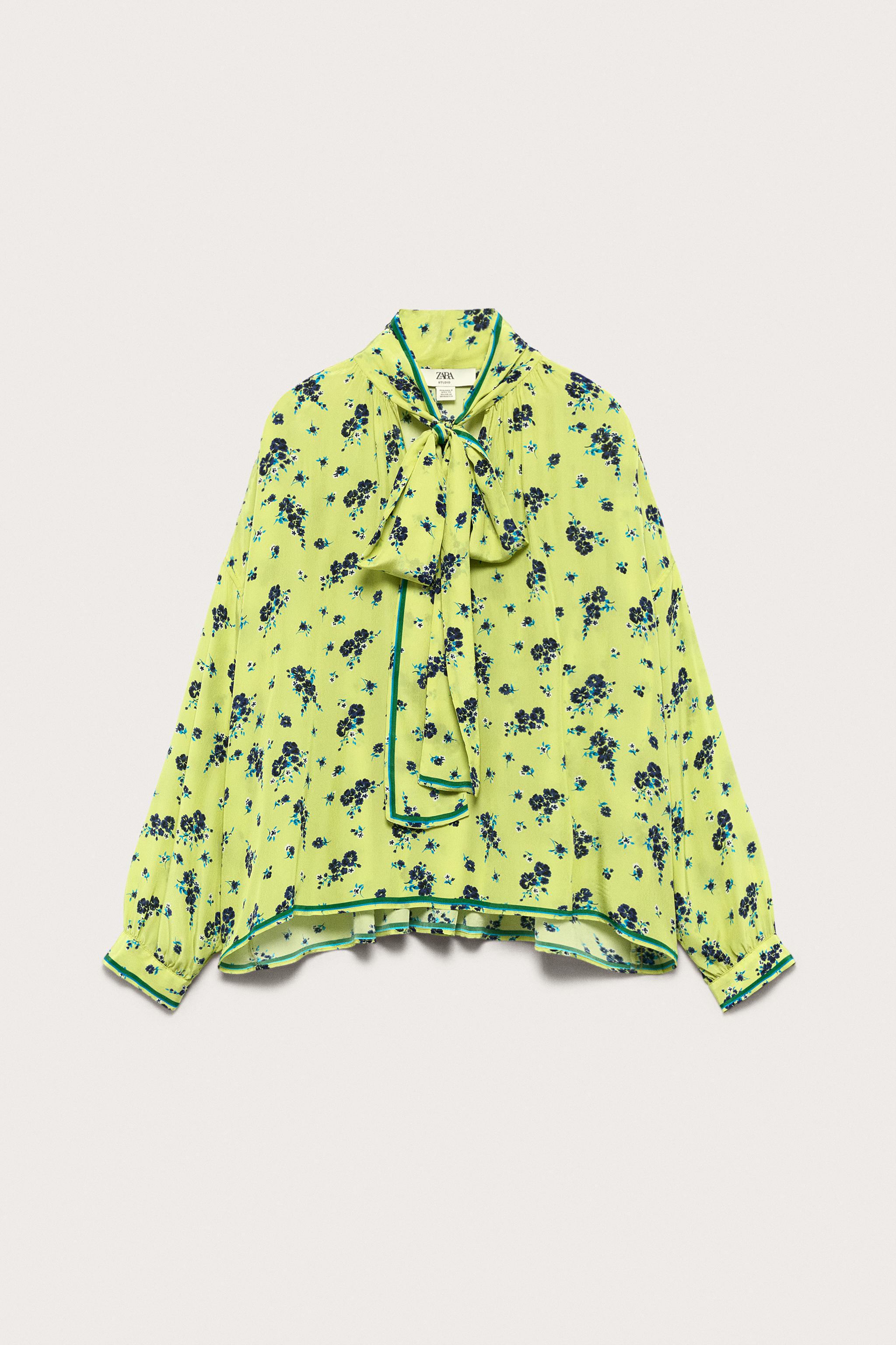 Limited Edition Printed Shirt With Bow - Printed - Xs