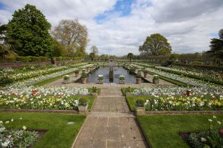 The sunken garden at Kensington Palace which honours Princess Diana's death 20 years on