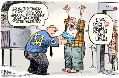 Editorial Cartoon U.S. TSA Lines