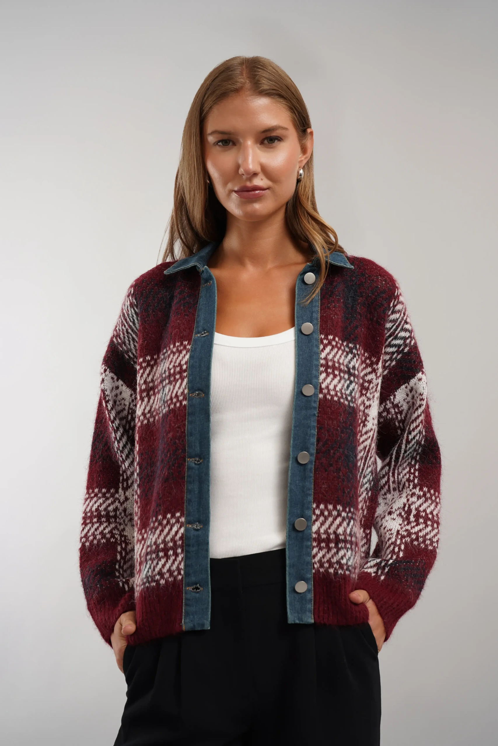 Cyrus, The Chalet Plaid Cardigan