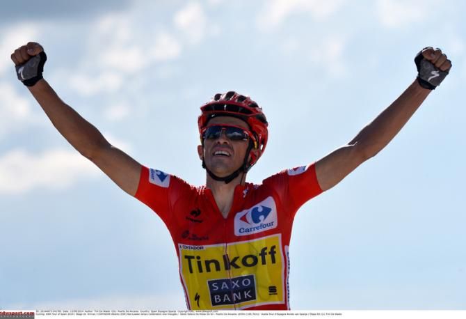Stage win number two at the Vuelta in 2014 for Alberto Contador (Tinkoff-Saxo)