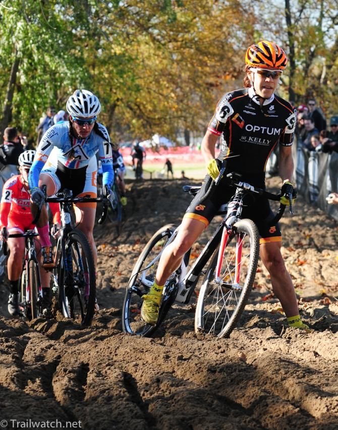 Crystal Anthony (Optum p/b Kelly Benefit) having a problem in the sand pit