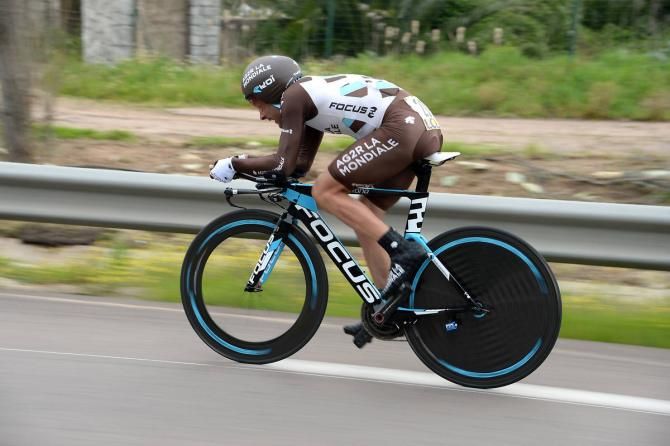 Jean-Christophe Peraud (AG2R La Mondiale) placed fourth in the Crit&eacute;rium International time trial
