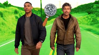 Aaron Pierre and Kyle Chandler in "Lanterns" on HBO Max