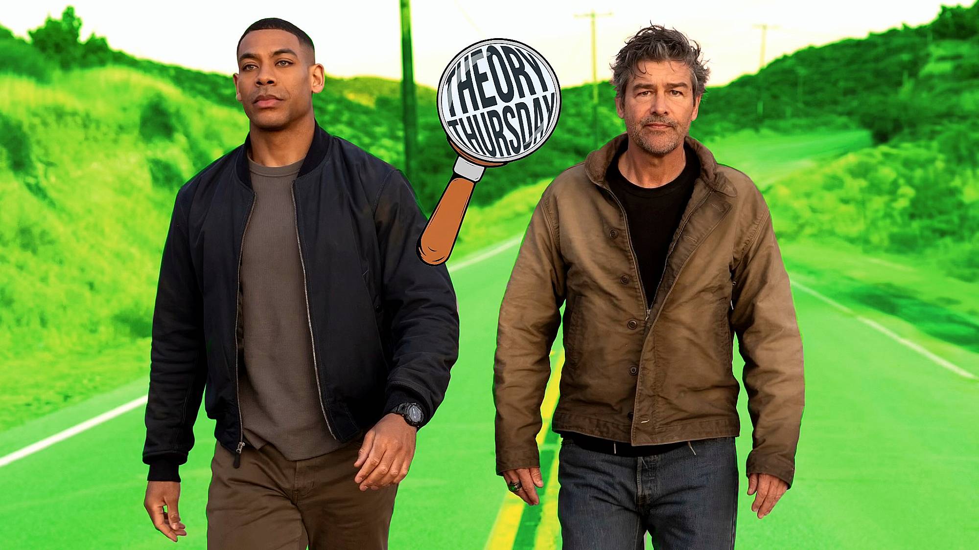 Aaron Pierre and Kyle Chandler in "Lanterns" on HBO Max