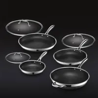 HexClad 7pc Stainless Steel Cookware Set