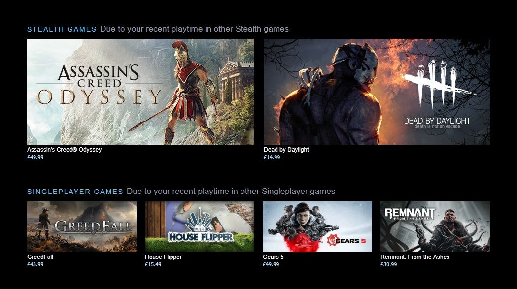 Steam update helps you discover games you're interested in