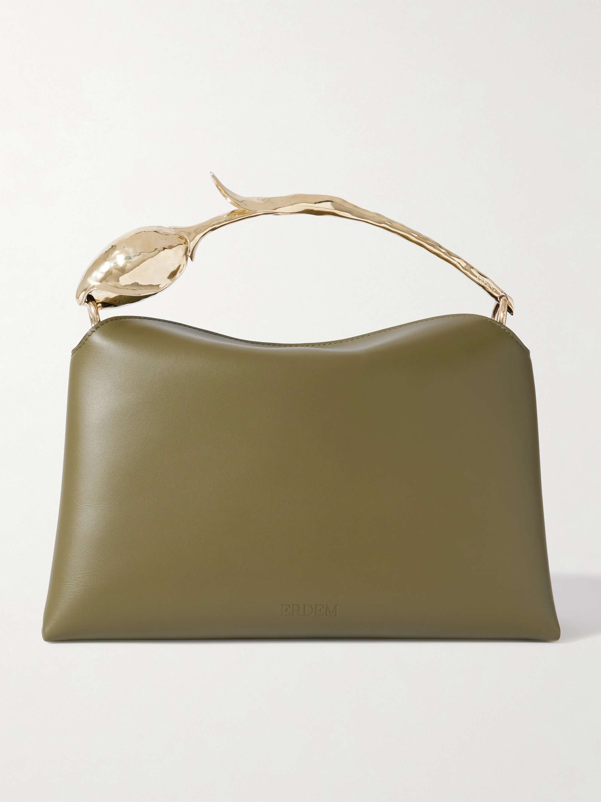 Bloom Midi Leather Shoulder Bag