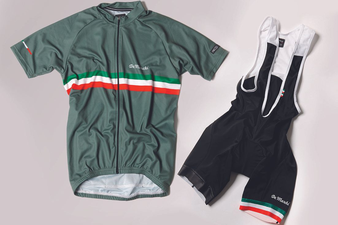 De Marchi PT jersey and bibshorts