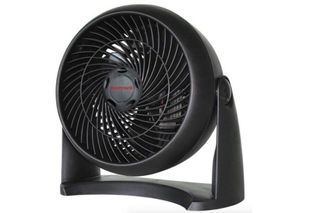 A fan can help keep you cool during an indoor training session