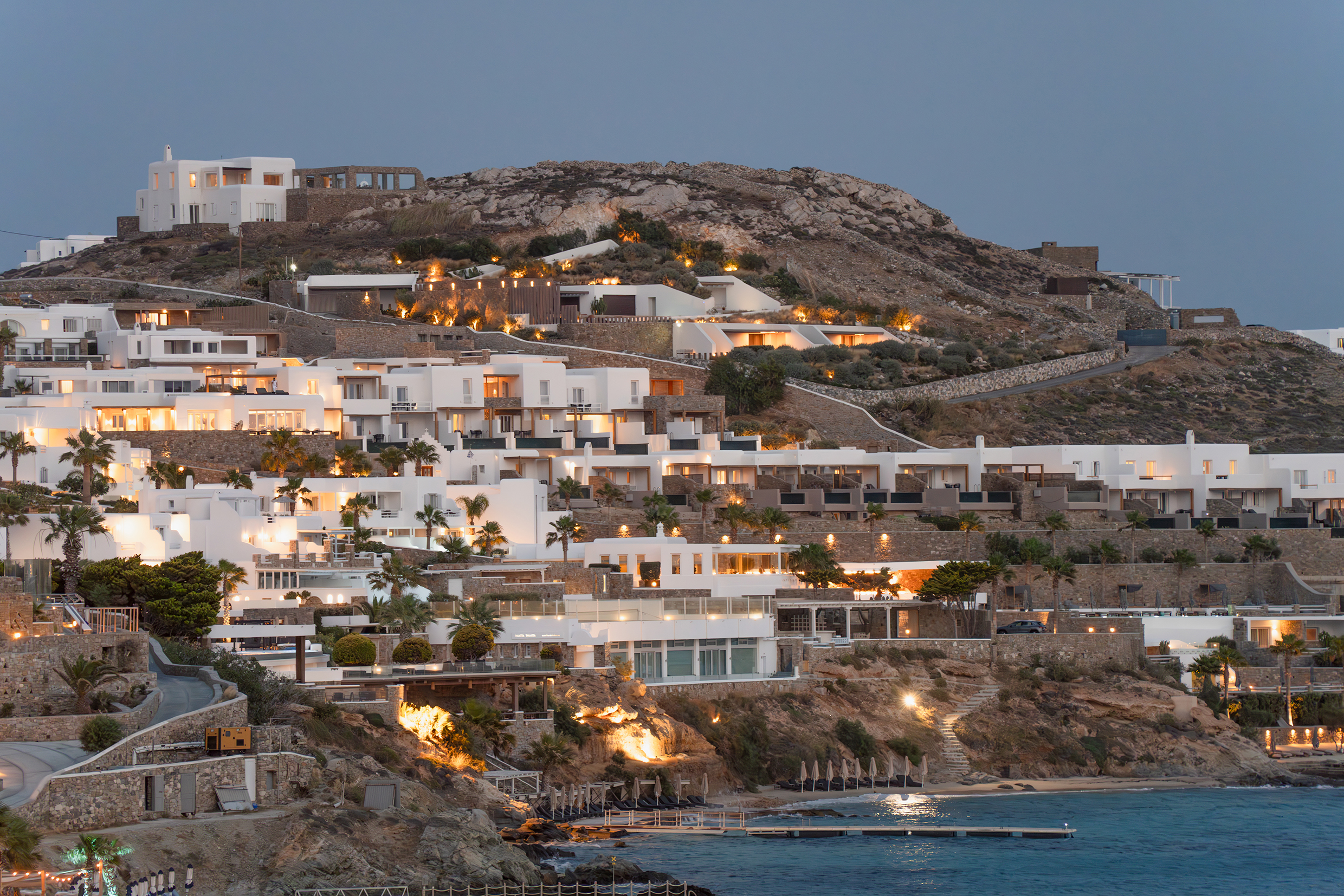 A sample image of a coastal town taken with the Tamron 25-200mm f/2.8-5.6 DI III VXD G2