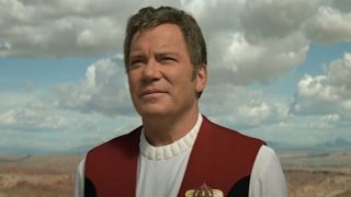 William Shatner as Captain Kirk in Star Trek Generations