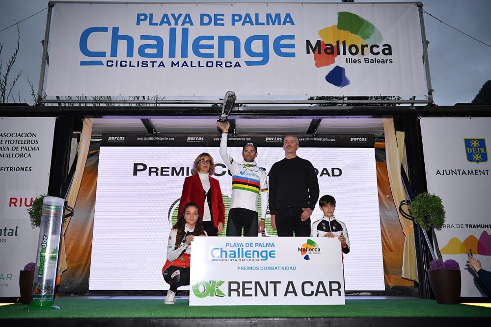 Alejandro Valverde (Movistar) was third at Challenge Mallorca's Trofeo Serra de Tramuntana