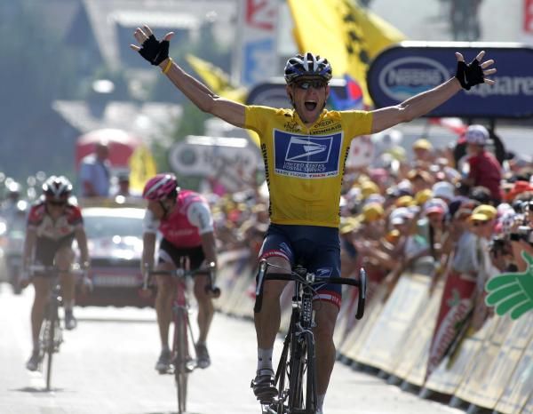 Lance Armstrong in one of the races he did not win