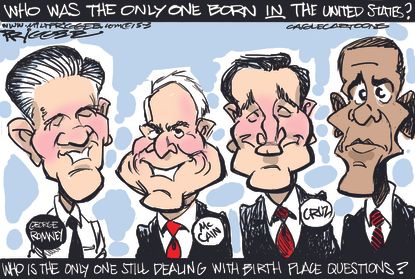Political cartoon U.S. Birthers