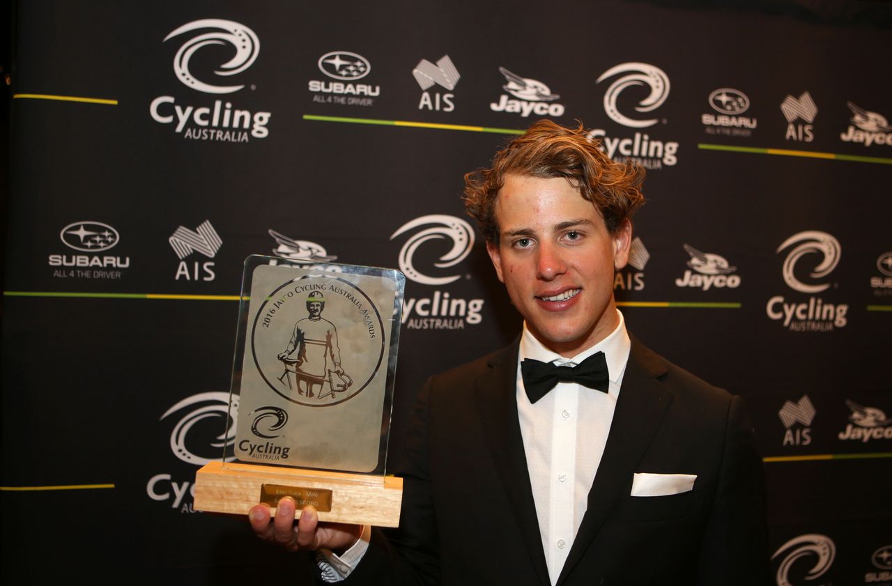 Sam Welsford was the Cycling Australia Under 23 Cyclist of the Year