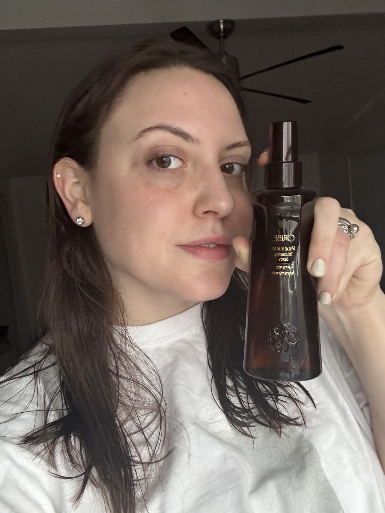 Sophia Vilensky before testing her Oribe Spray.