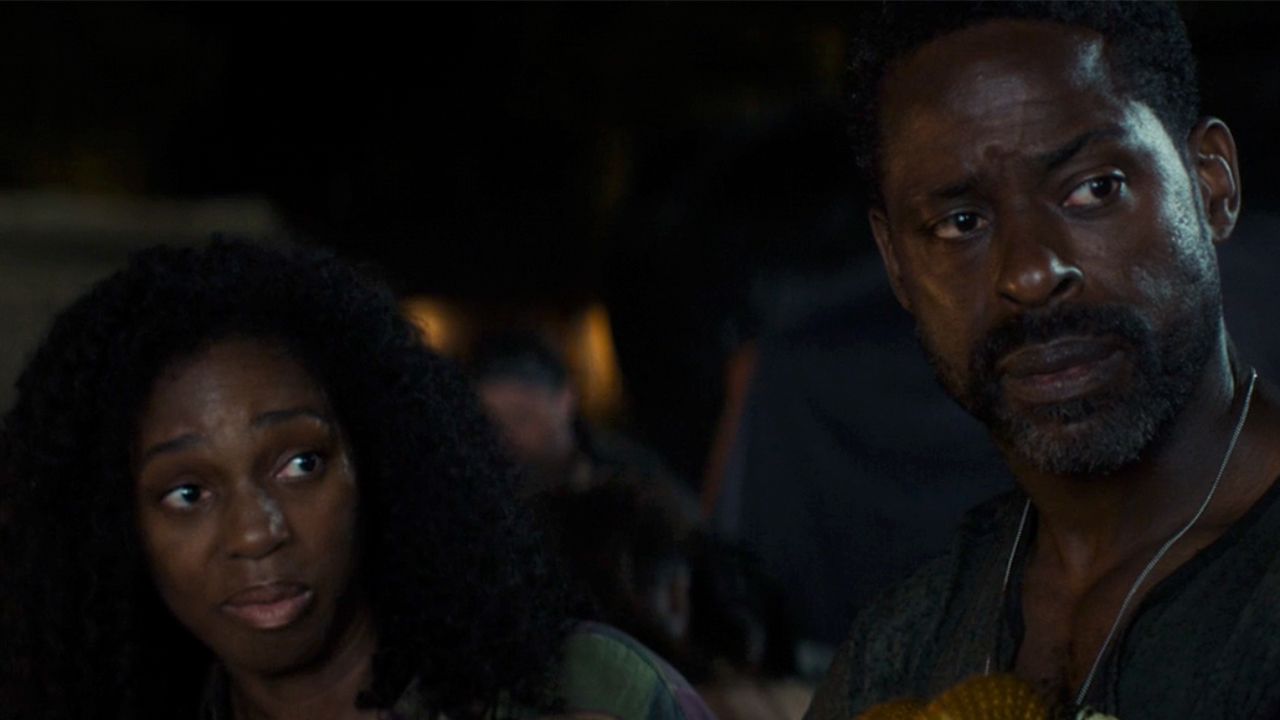 Enuka Okuma and Sterling K. Brown in Paradise.