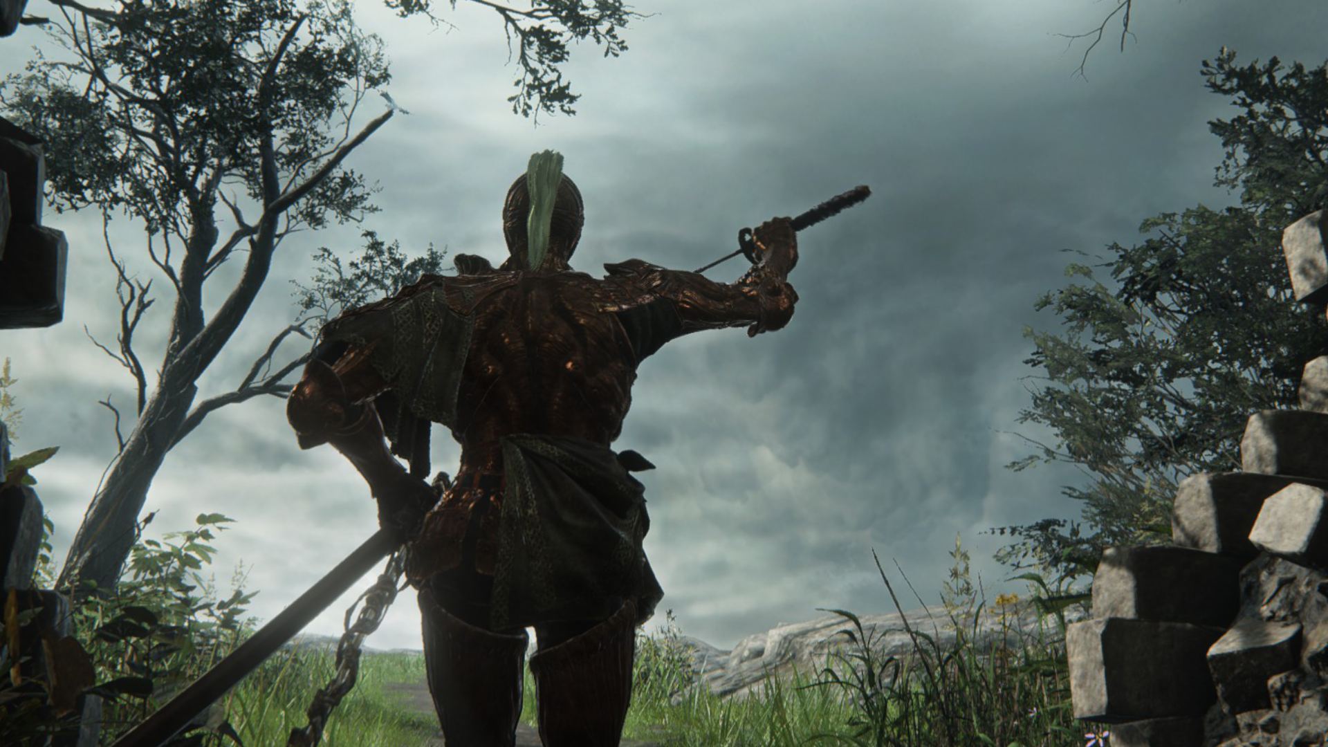 The Executor draws his blade, ready to fight in Elden Ring: Nightreign.