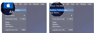 Select the Apple Menu, then select System Preferences