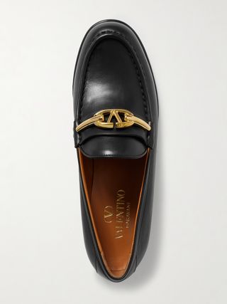 Vlogo Embellished Leather Loafers