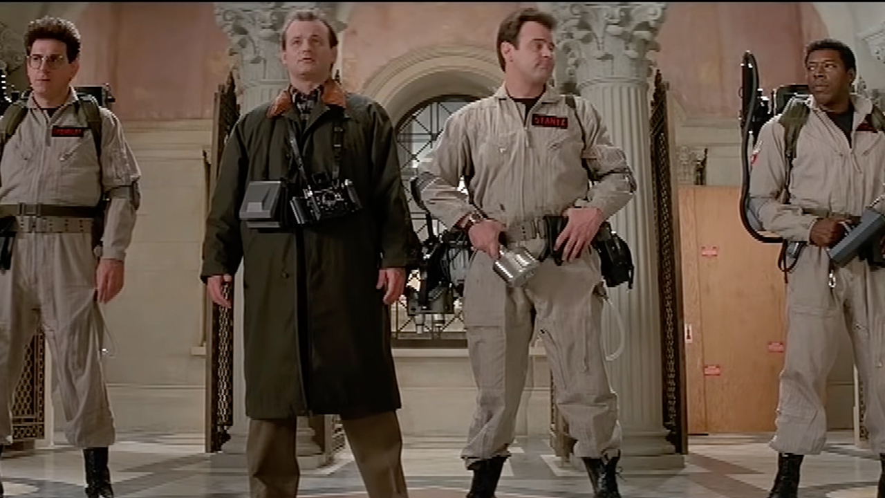 Harold Ramis, Bill Murray, Dan Aykroyd, and Ernie Hudson in Ghostbusters II