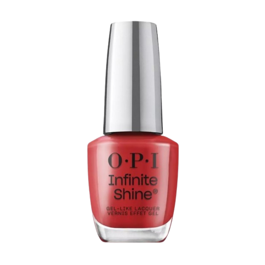 Gelový lak na nehty OPI Infinite Shine Gel-like v barvě Big Apple Red® 