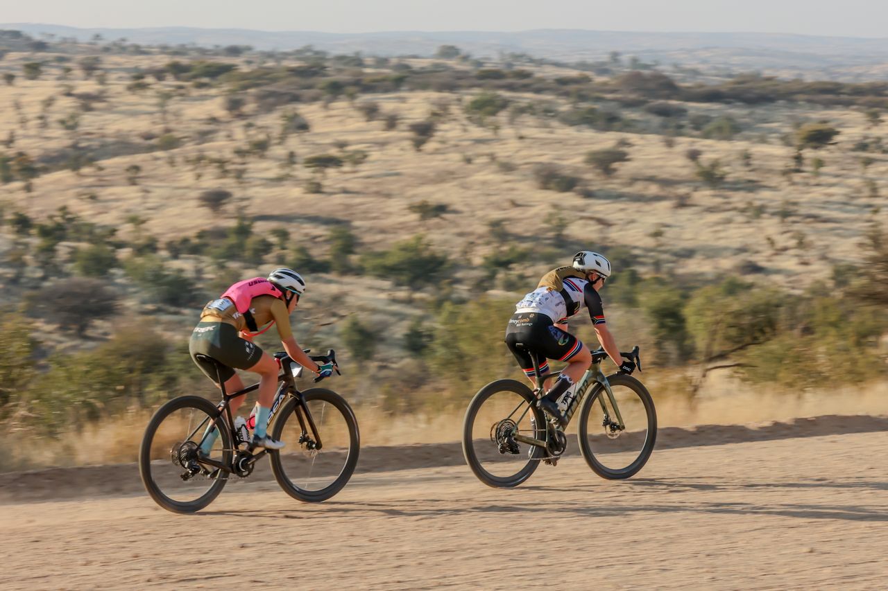Haley Preen leads on the Namibia course