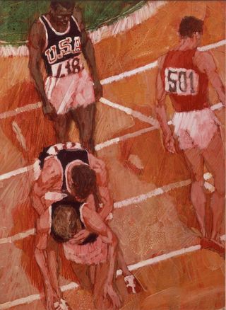 Olympic illustration, 1965, courtesy of Brian Sanders