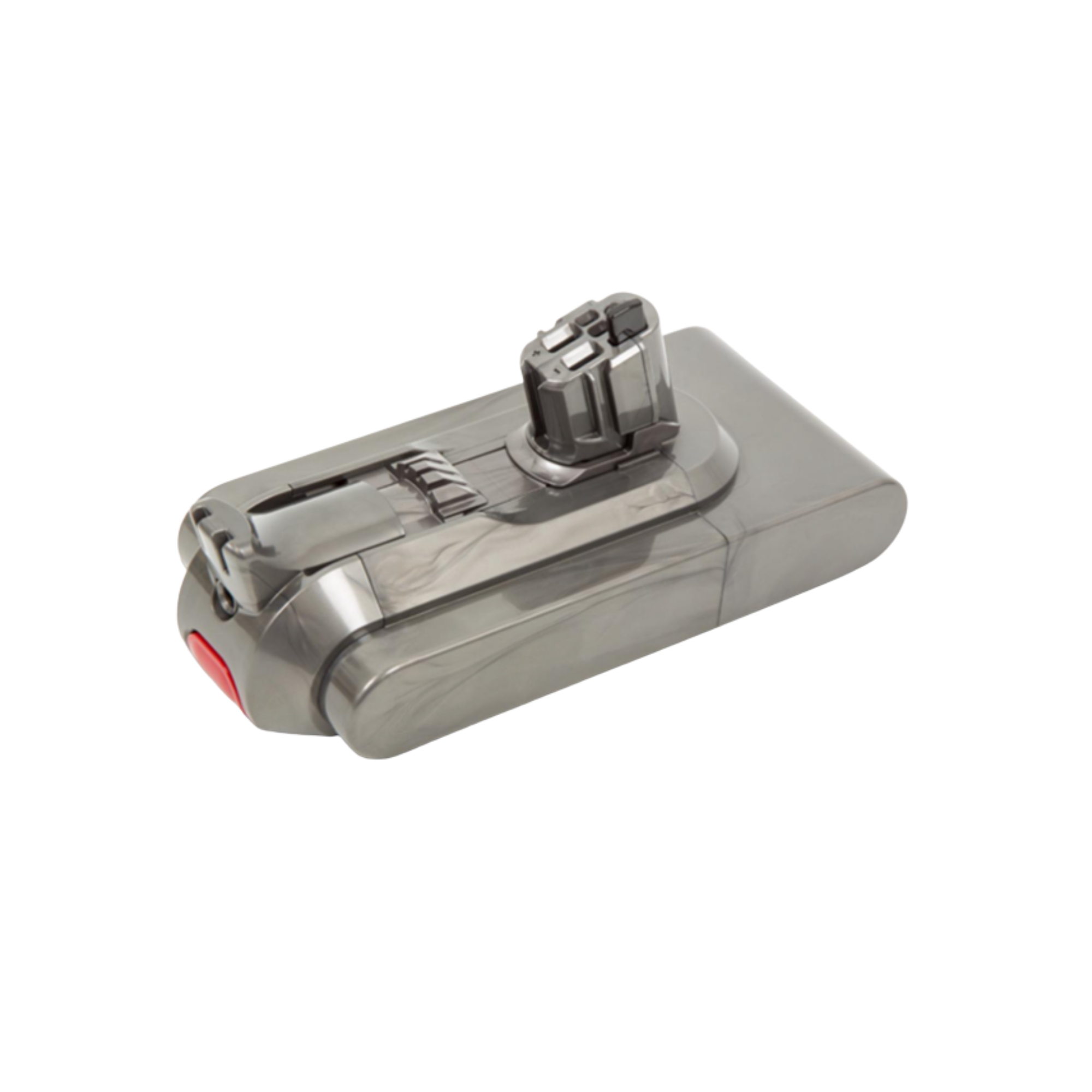 Dyson V15 Detect battery against white background.