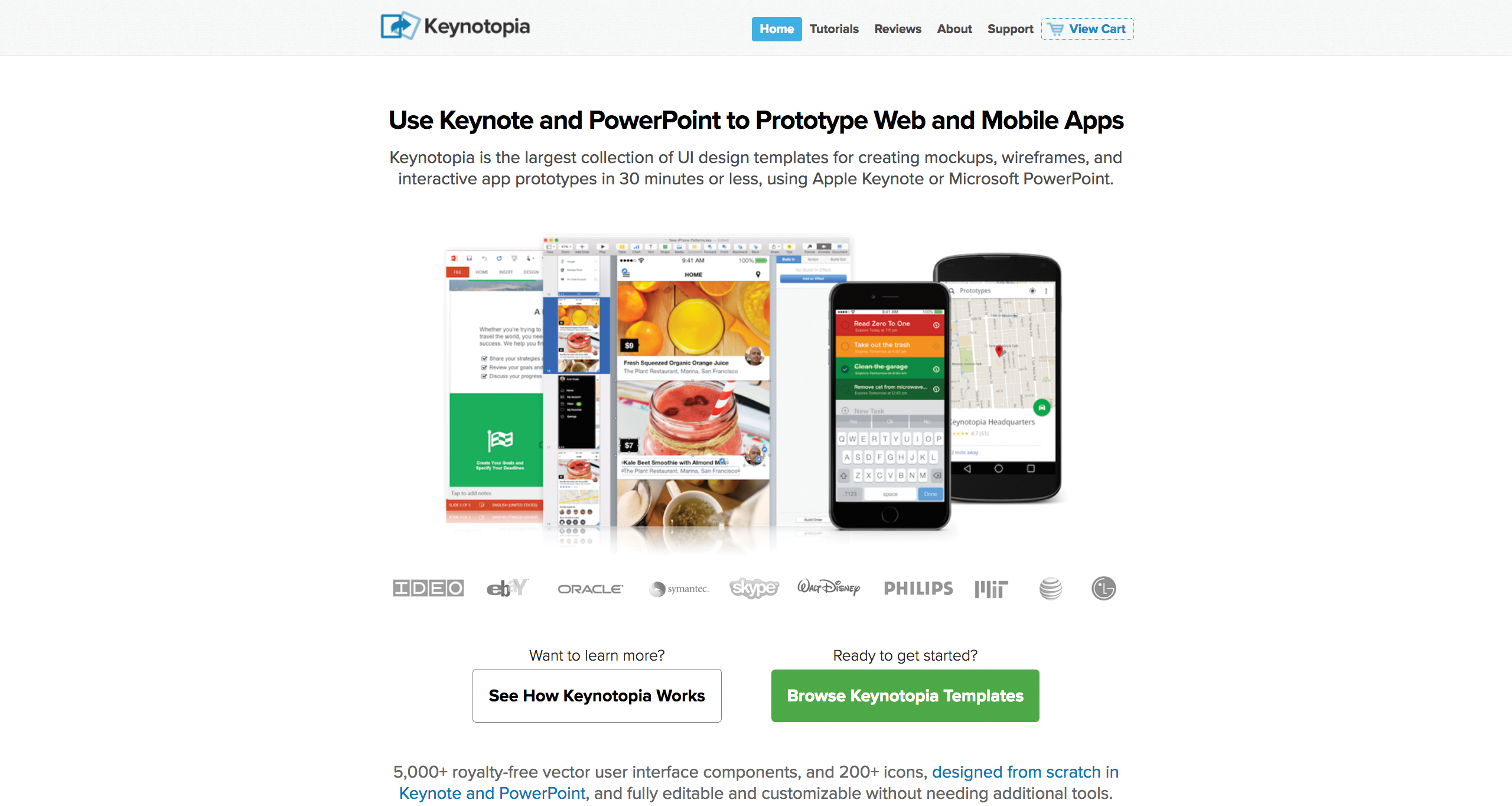 Keynotopia landing page