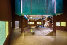 Maghras, A Farm for Experimentation installation created by a group of young saudis who advocate for a gentler approach