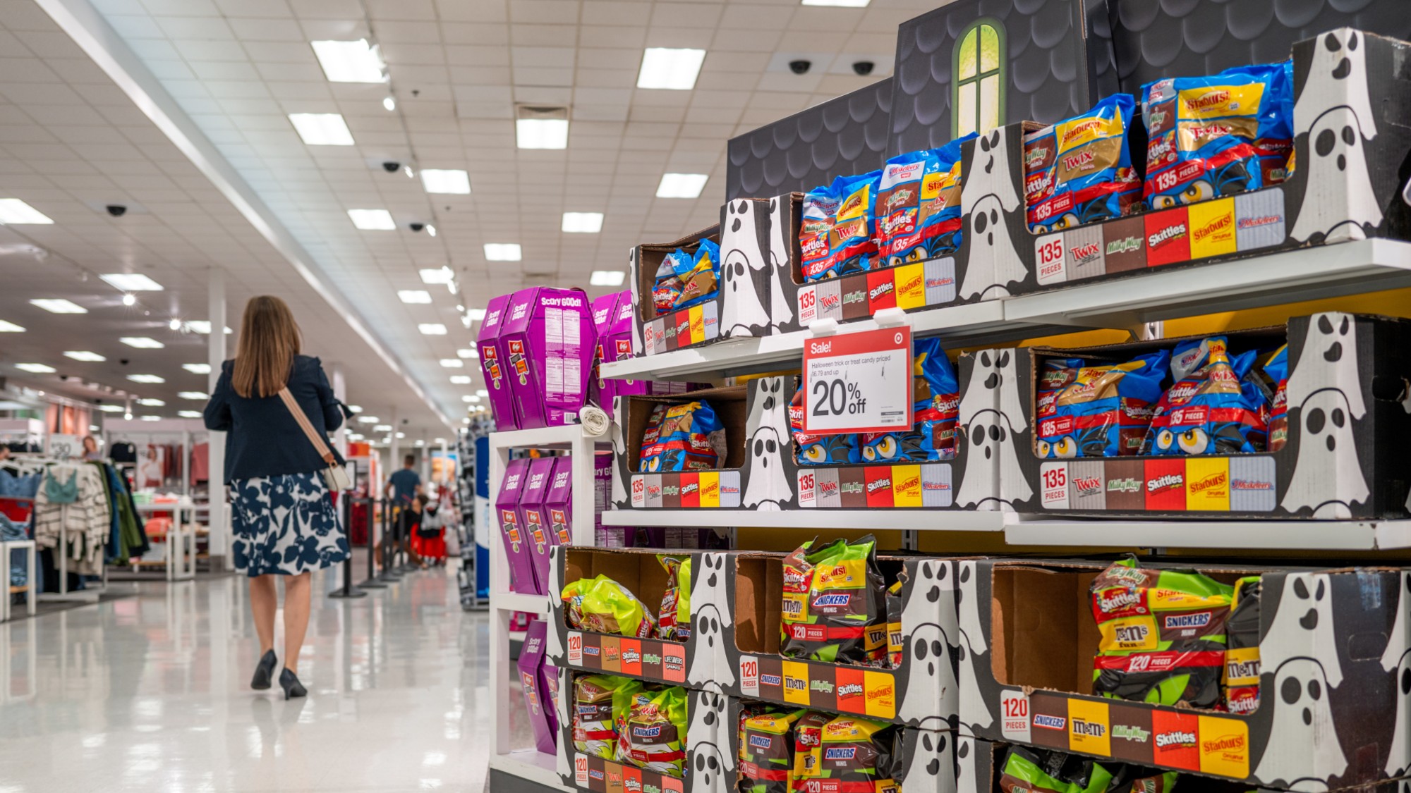 Halloween candy is on display at a Target in Austin, Texas. 