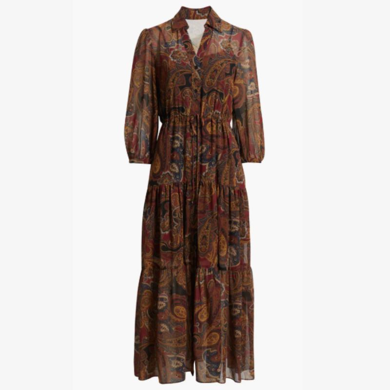 paisley maxi dress