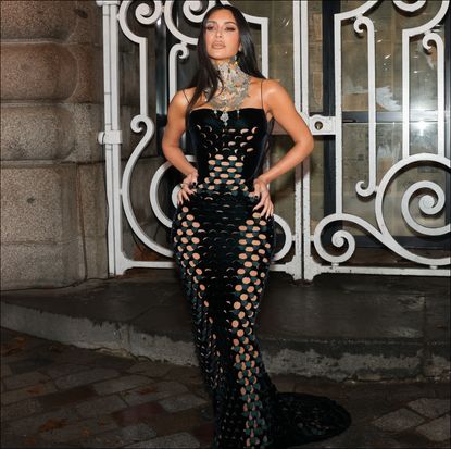 Kim Kardashian attends the Maison Margiela Haute Couture Spring/Summer 2024 show