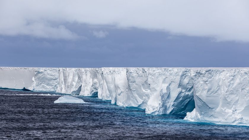 Iceberg A23a drifting in the southern ocean having broken free from the Larsen Ice Shelf.