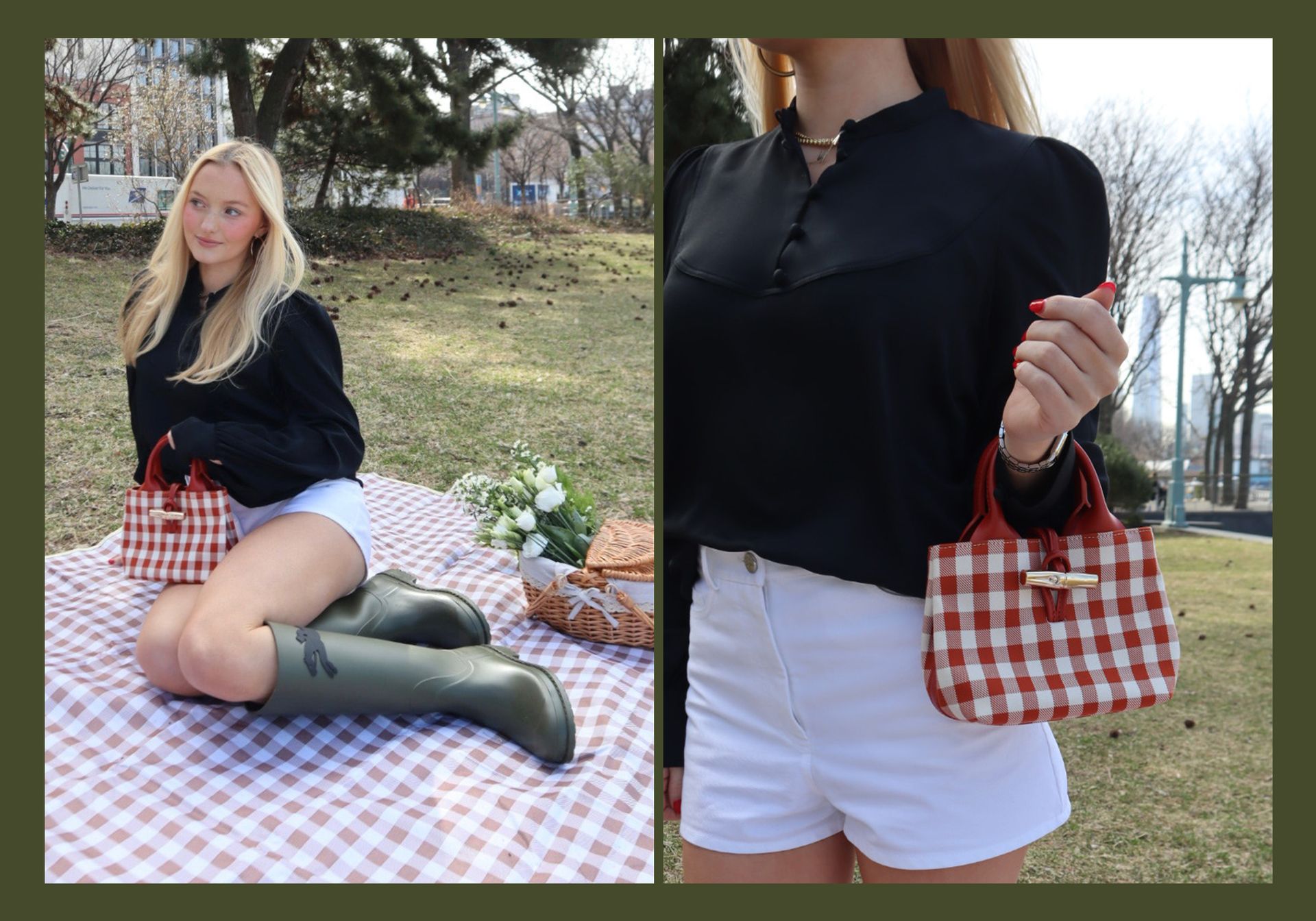 Hannah Khrone in longchamp
