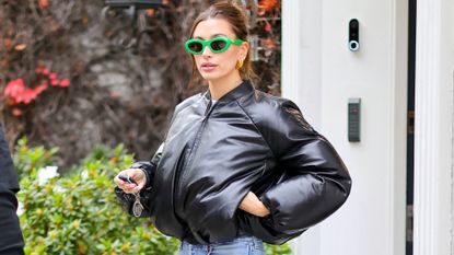 Loewe Oversized Bomber Jacket in Green