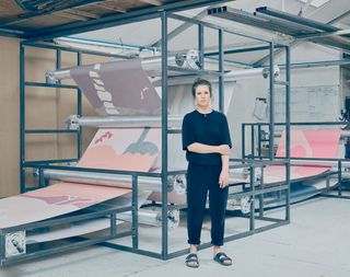 Holly Hendry with The Dump is Full of Images at her London studio
