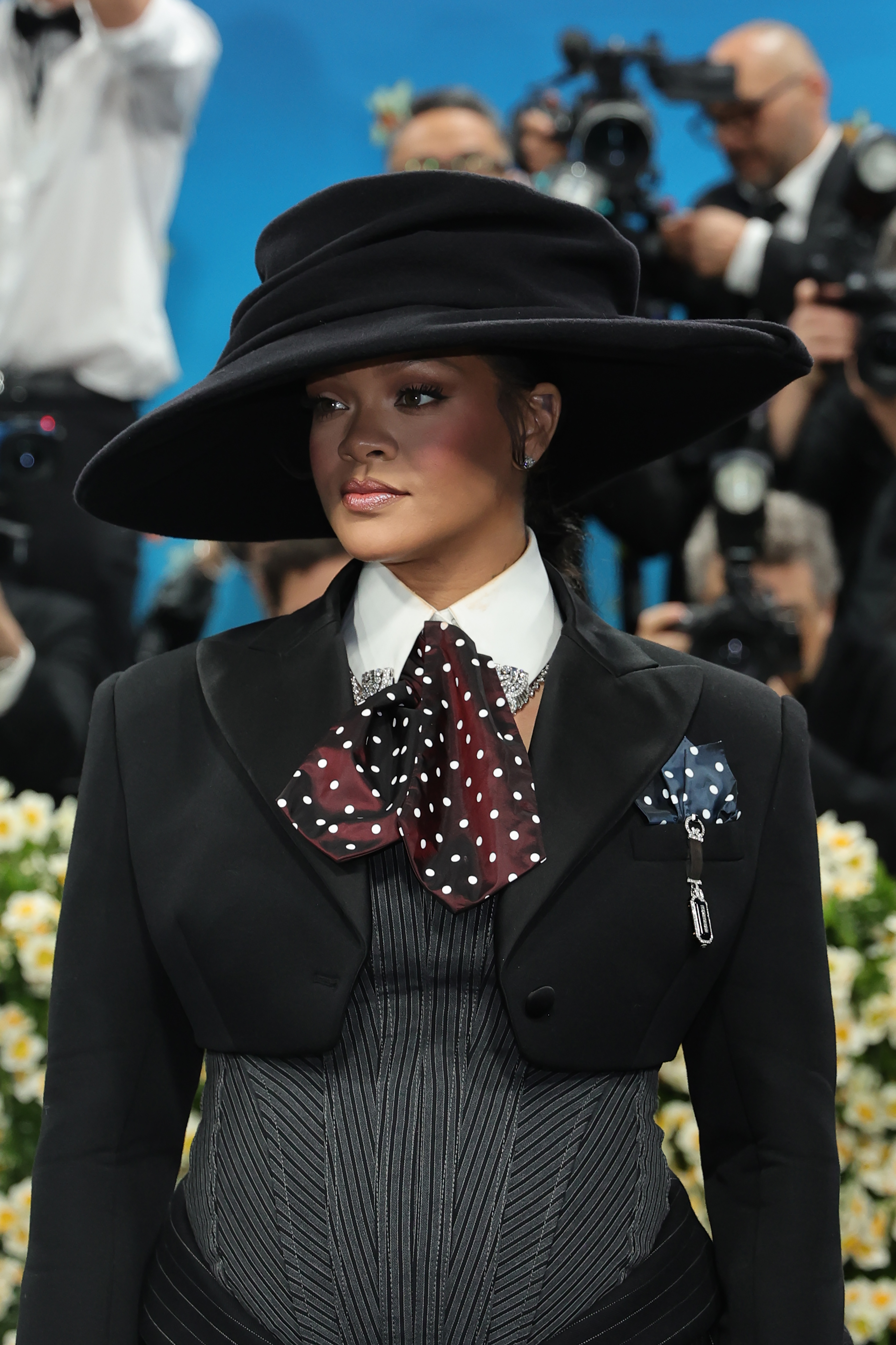 Rihanna attends the 2025 Met Gala