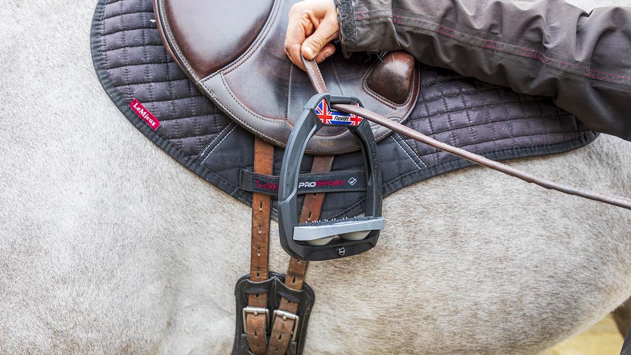 Flex-on Safe-on safety stirrups