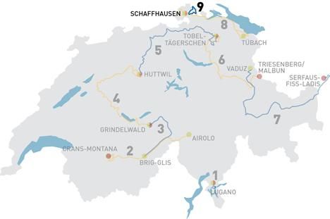 Tour de Suisse - Stage 9 Map
