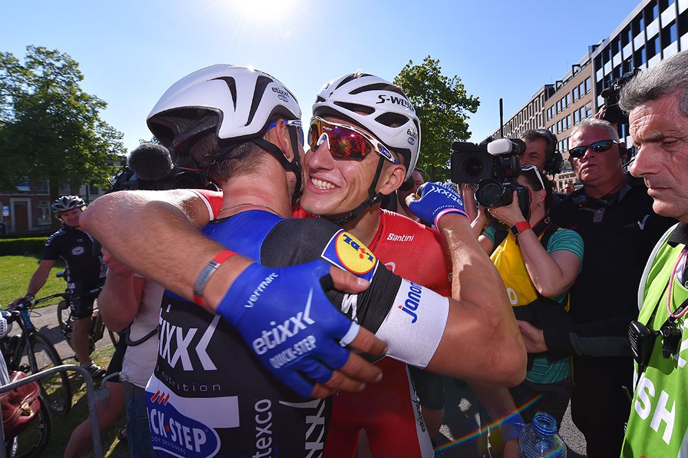 Marcel Kittel (Etixx-Quickstep) celebrates his win