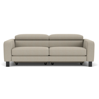 neutral-toned reclining sofa