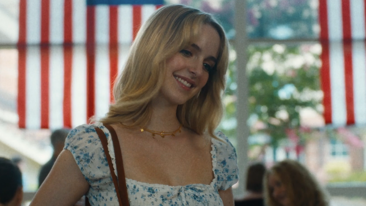 Mckenna Grace smiling at lunch hall in Slanted