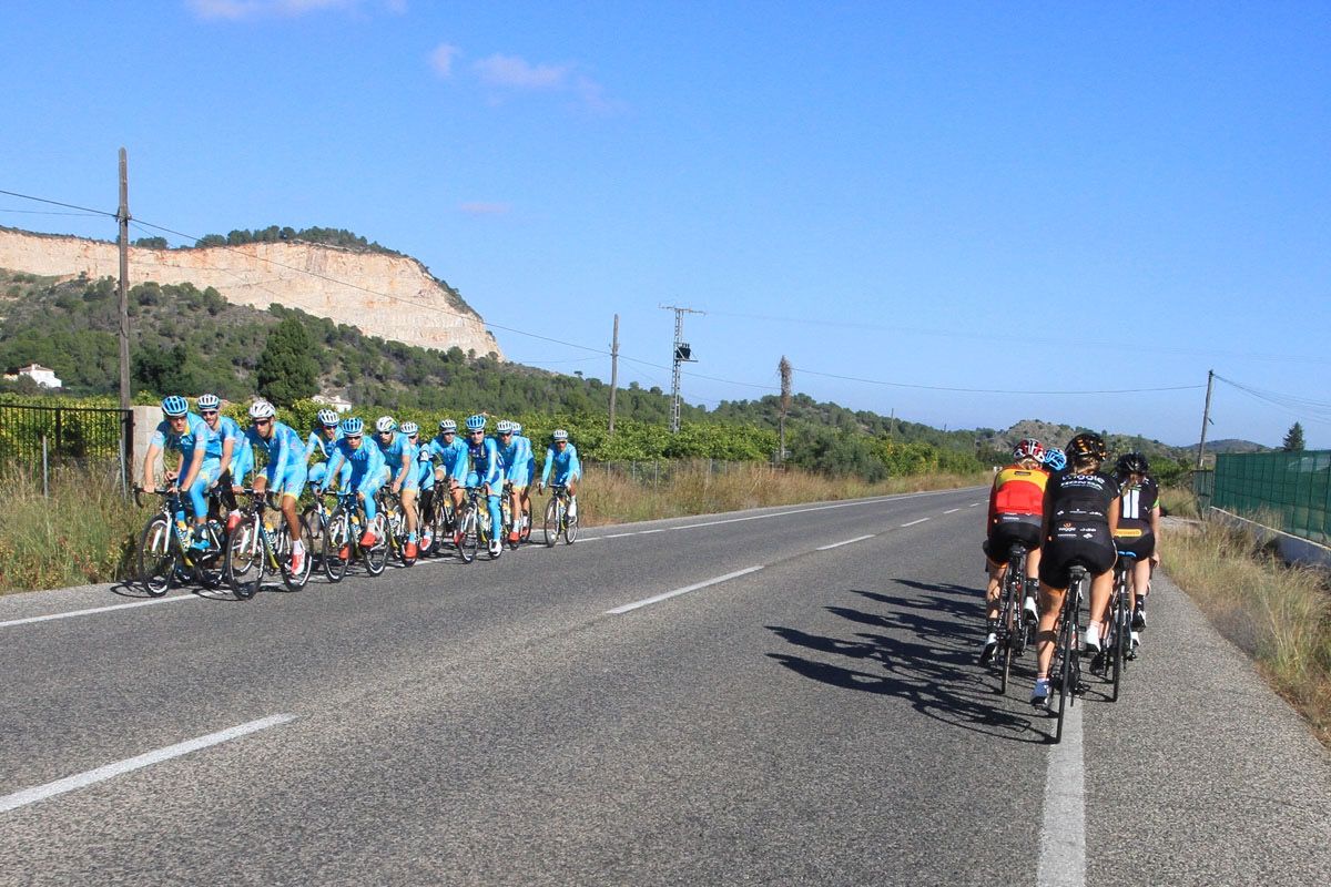 Astana was also out on the Calpe roads for a training ride