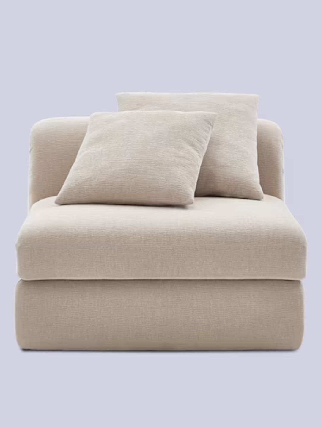 A cream sofa chair