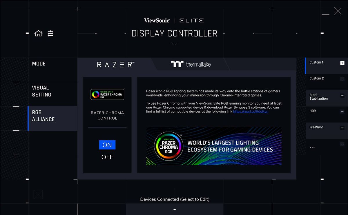 ViewSonic ELITE diplay controller