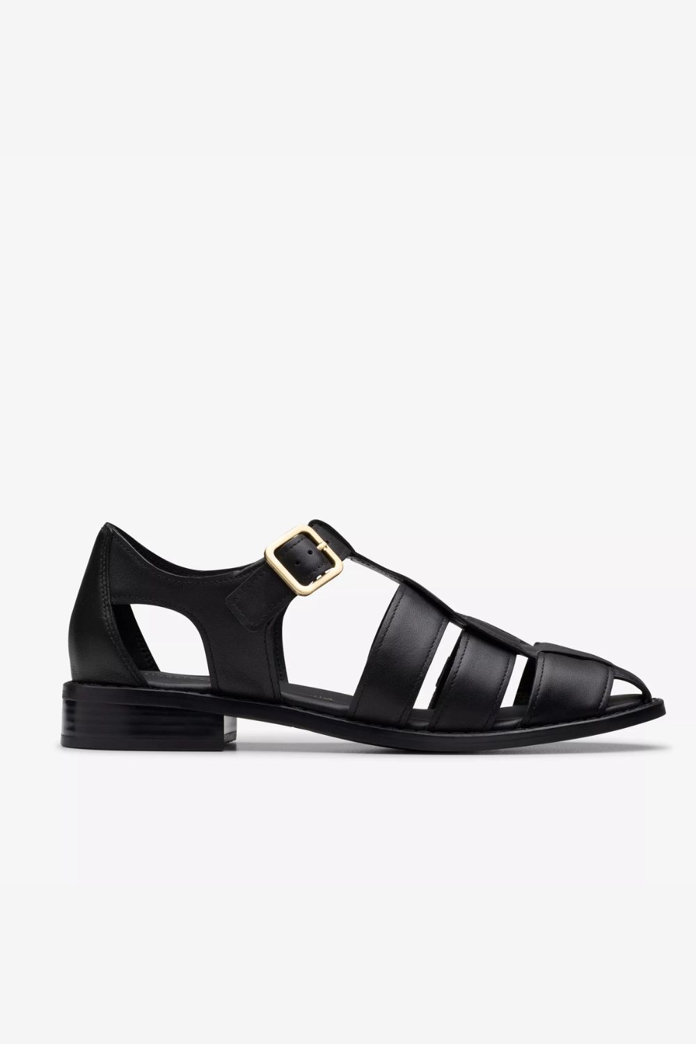 clarks black fisherman sandals