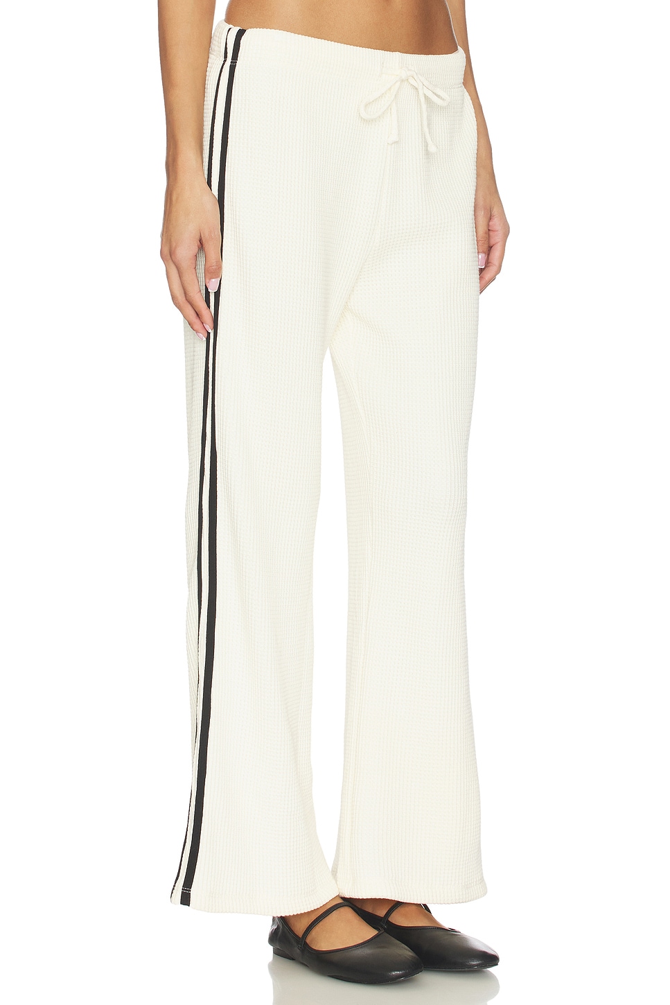 Thermal Stripe Crop Pant